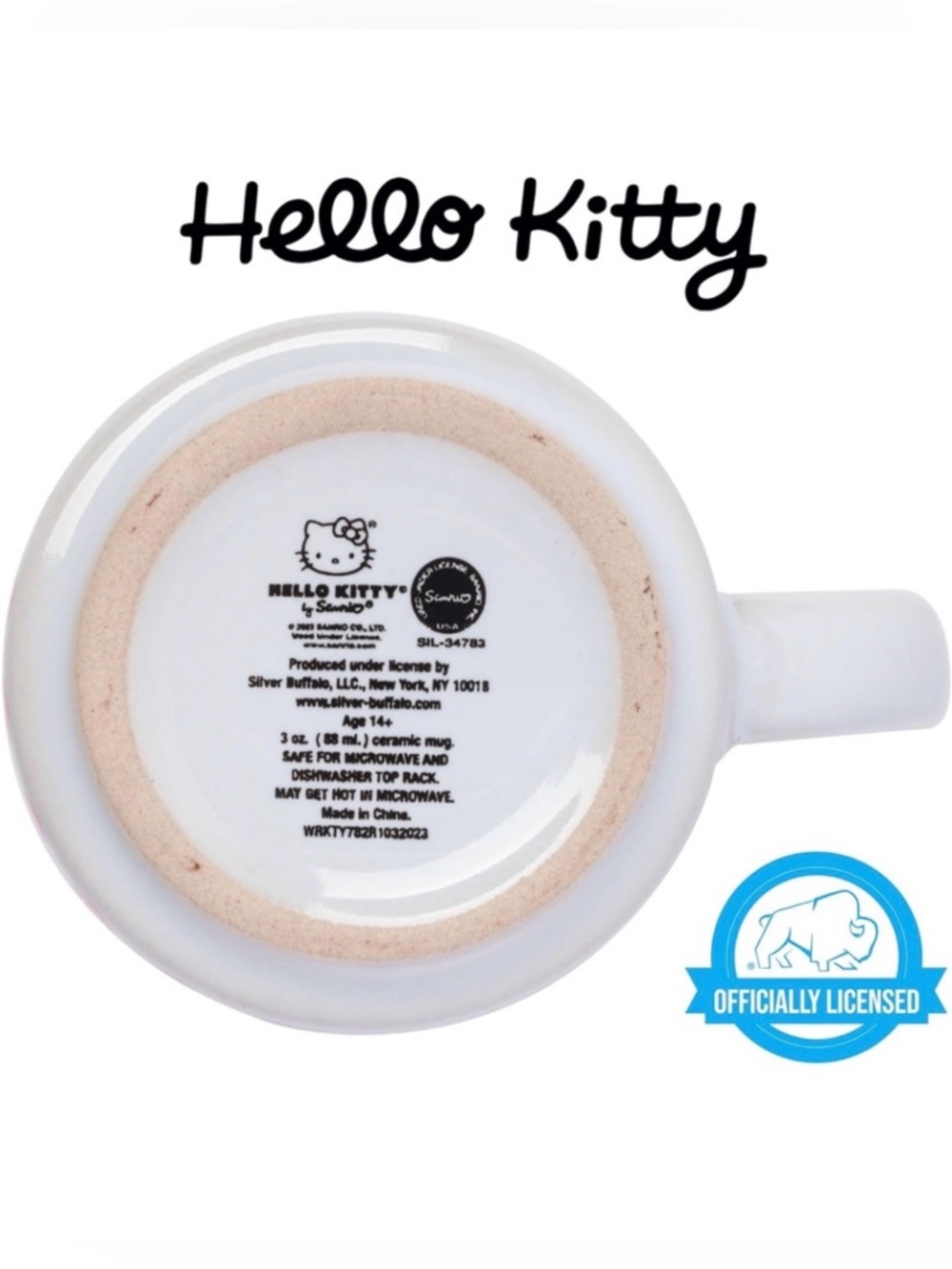 Hello Kitty Stackable Ceramic Mug Set - Pink, Green, Blue, Lilac - Picture 4 of 5